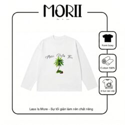 Áo thun Boxy tay dài MORII Palm Tee