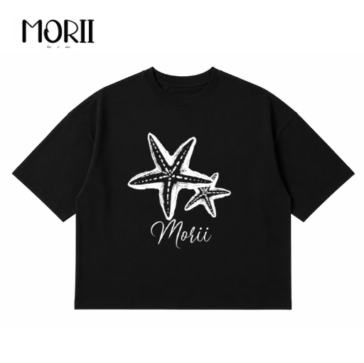 Áo thun boxy tay ngắn MORII Starfish
