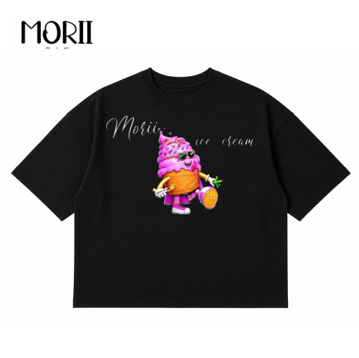 Áo thun boxy tay ngắn MORII Ice Cream