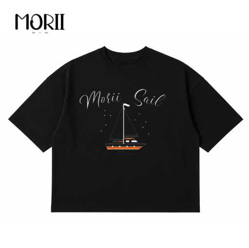 Áo thun boxy tay ngắn MORII Sail
