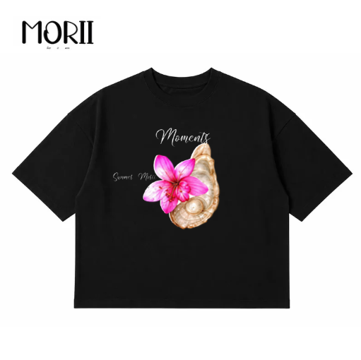 Áo thun boxy tay ngắn MORII Moments