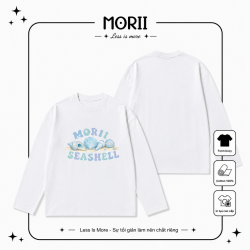 áo thun boxy tay dài MORII SEASHELL