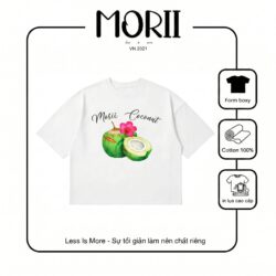 Áo thun boxy tay ngắn MORII Coconut