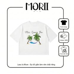 Áo thun boxy tay ngắn MORII Summer Time