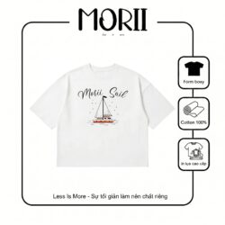 Áo thun boxy tay ngắn MORII Sail